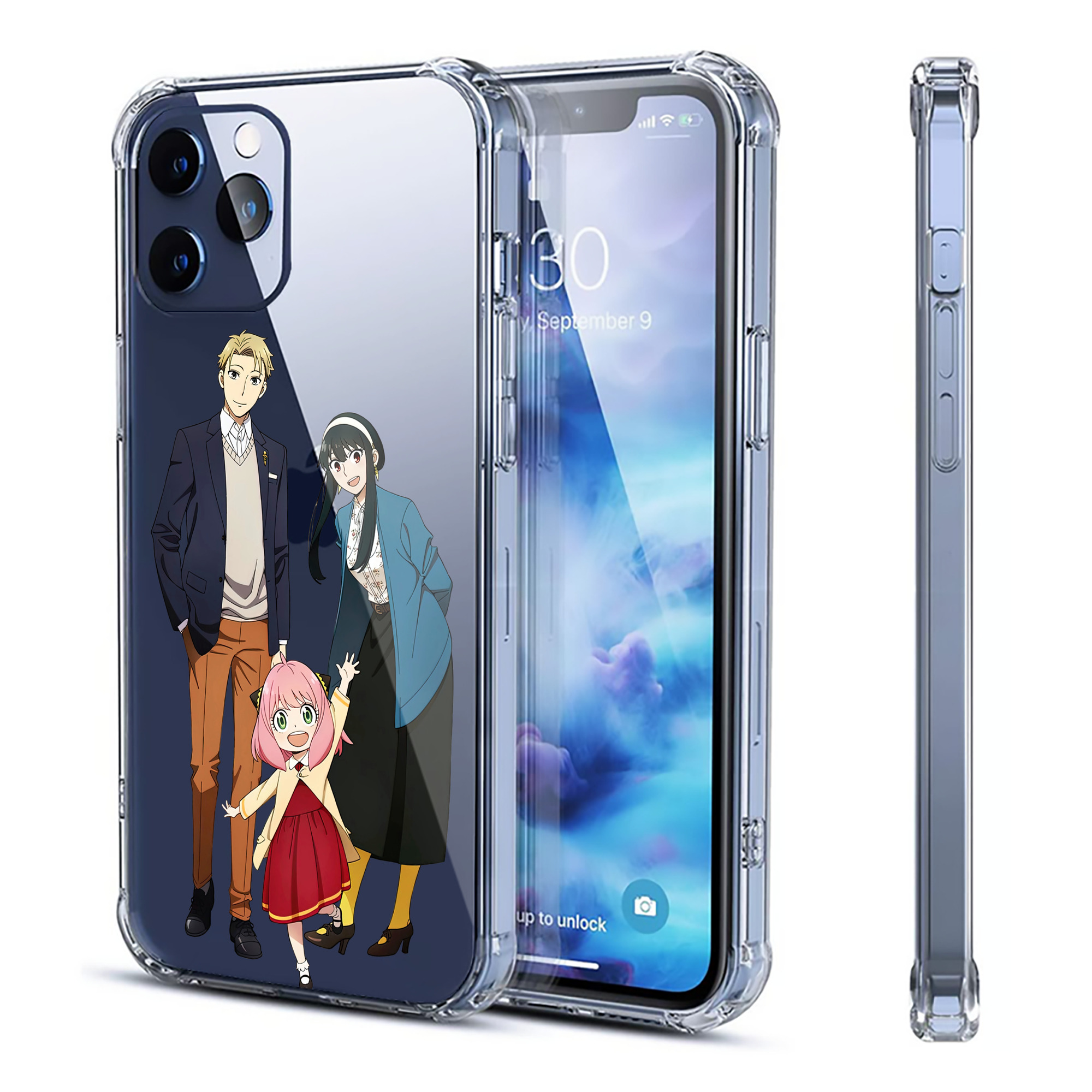 （画像用） SPY×FAMILY间谍家家酒 【iPhone 12シリーズ対応】透明スマホケース（クリアソフトケース）